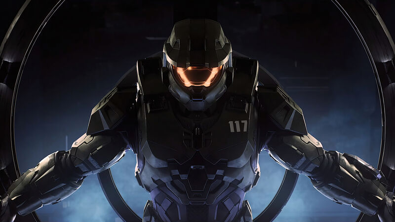 Download 4k Halo Master Chief Orange Visor Wallpaper