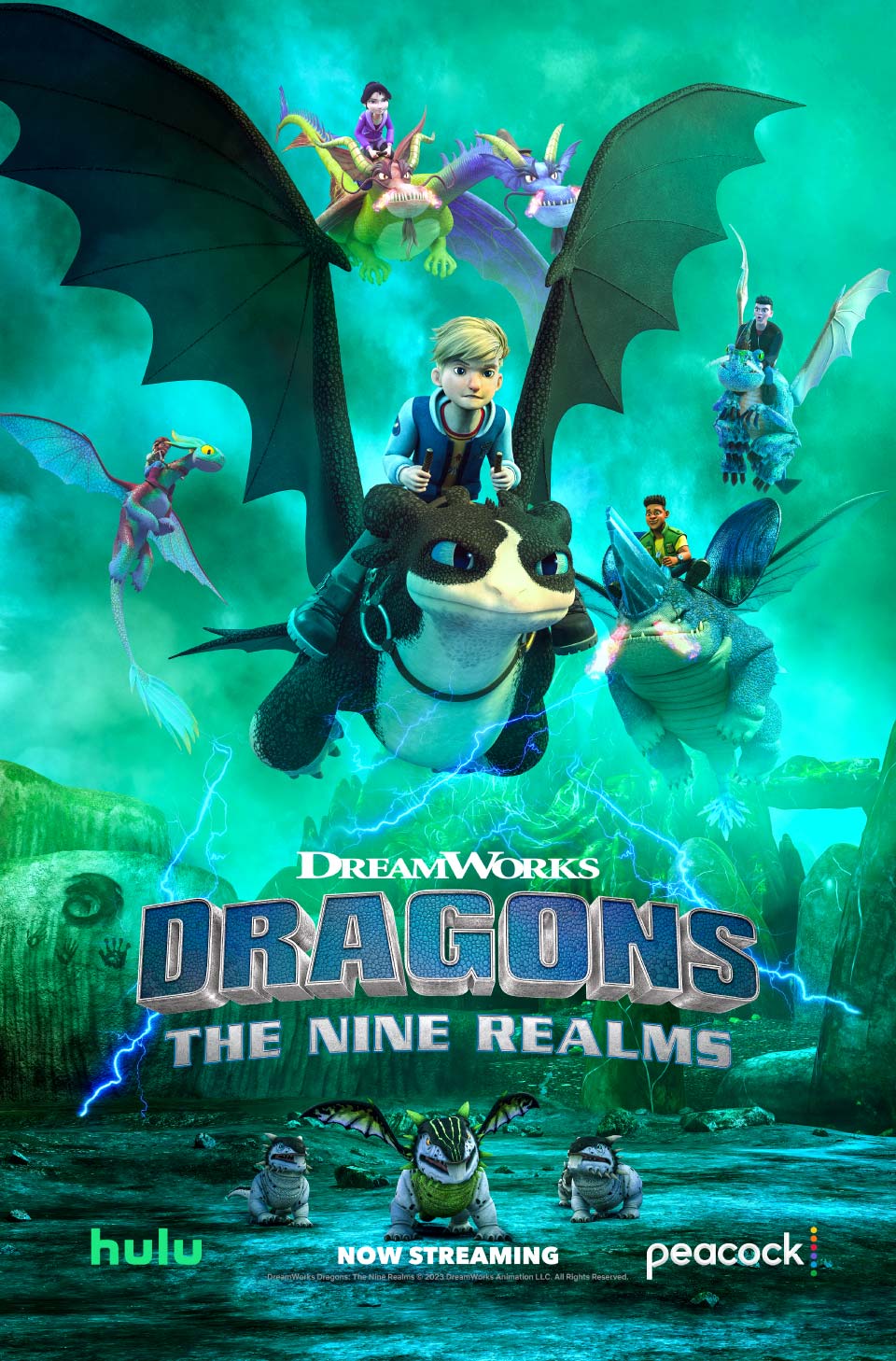 DreamWorks Animation on X: The future of dragons is here in the all-new  animated series, DreamWorks Dragons: The Nine Realms. Coming to @hulu and  @peacockTV on December 23rd. #DreamWorksDragons #DragonsTheNineRealms   /