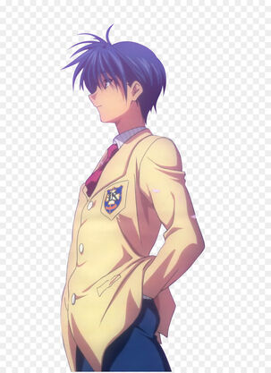 Clannad Anime Character Fiction, Anime, black Hair, manga, cartoon