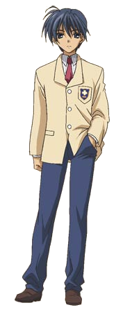 Tomoya's official character design for Kaginado : r/Clannad