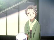 Shino as seen in ~After Story~ episode Small Palms when Tomoya, Nagisa and Ushio go to visit her.