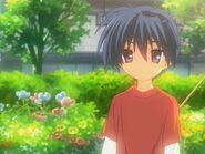 A young Tomoya as seen in Garden of Memories.