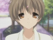 Kouko smiling in Yusuke Yoshino's flashback in Sudden Events