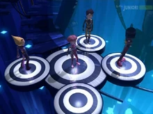 Lyoko-soturit siirtopisteillä.