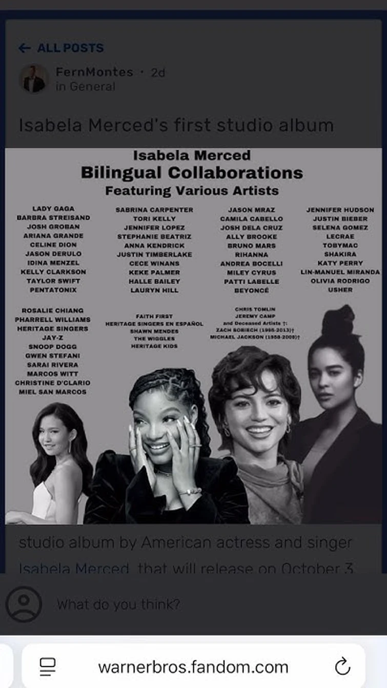 Isabela Merced's first studio album #shorts #isabelamerced