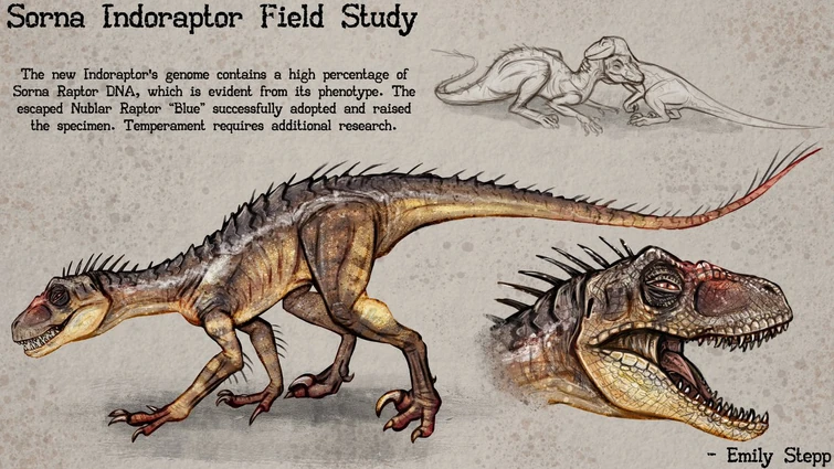 Sorna Indoraptor By Emily stepp. Fan art | Fandom