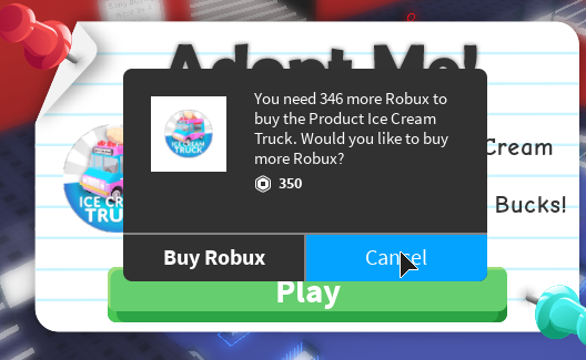 Ice Cream Truck Is Robux Fandom - my robux disappeared