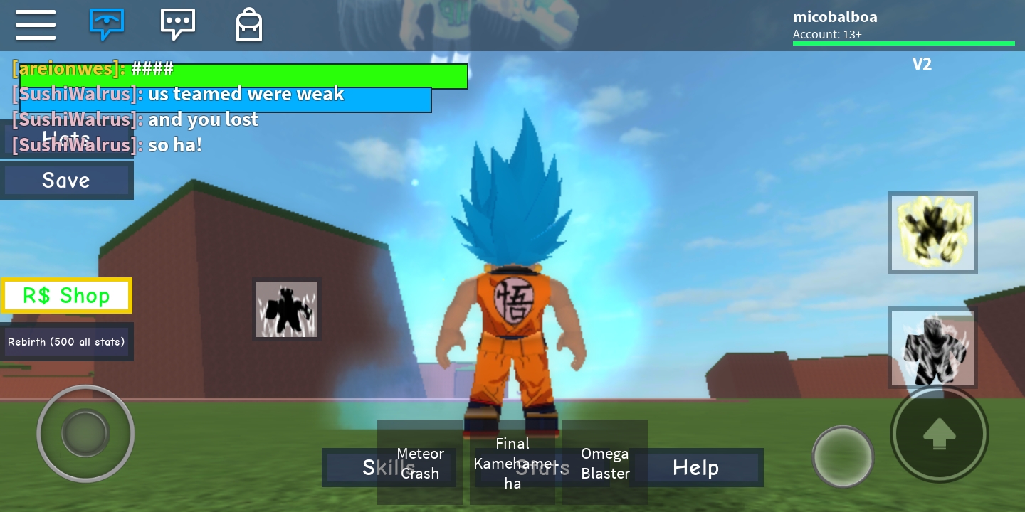 All Posts By Mico Balboa Fandom - roblox dragon ball z rage rebirth 2 all characters up to