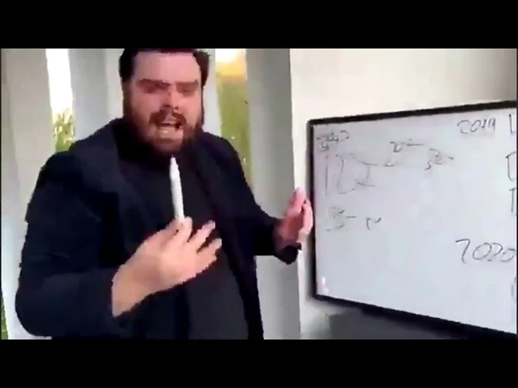 white board man explain meme