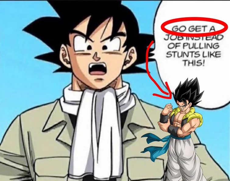 Actually kind of ironic for Goku to be saying this now that I think ...