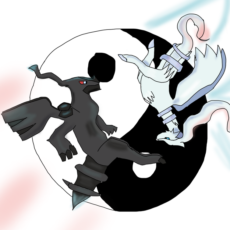 Image of zekrom, reshiram, and rayquaza