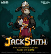 A poster for the preview of Jacksmith.