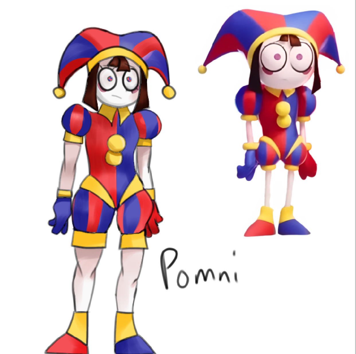 Finished the Pomni drawing | Fandom