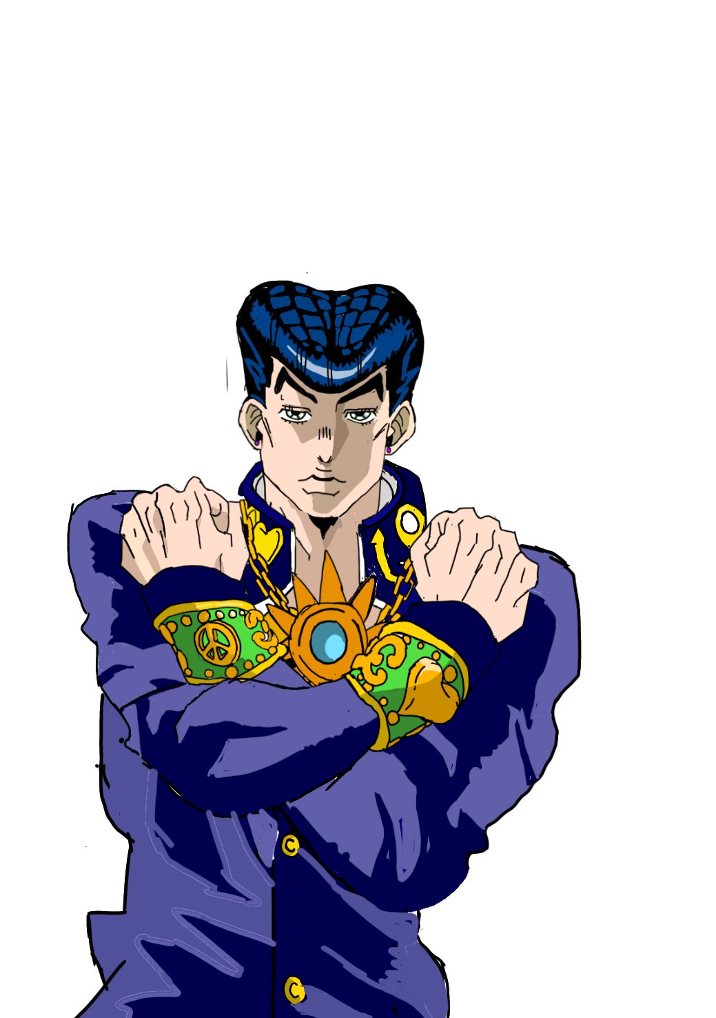 Josuke's final pose, JoJo's Bizarre Adventure