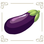 First wall post item - Eggplant