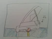 Another fan sketch of Caillou with a piano