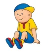 Caillou sitting down