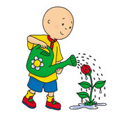 Caillou with watering can