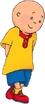 Caillou with his hands tucked