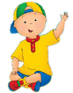Caillou waving hand