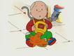 Caillou spilling honey