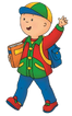 Caillou going to school