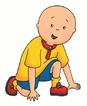 Caillou kneeling