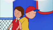 Caillou bumping in to Andy, Caillou's first encounter with Andy