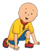Caillou kneeling