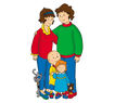 Caillou and his family