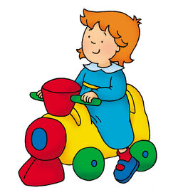 caillou rosie coloring pages