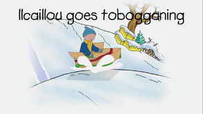 Caillou Goes Tobogganing Remastered Title Card with an error