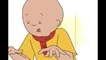 Caillou sticking his tongue out while his hands are up (Caillou's Got Rhythm)