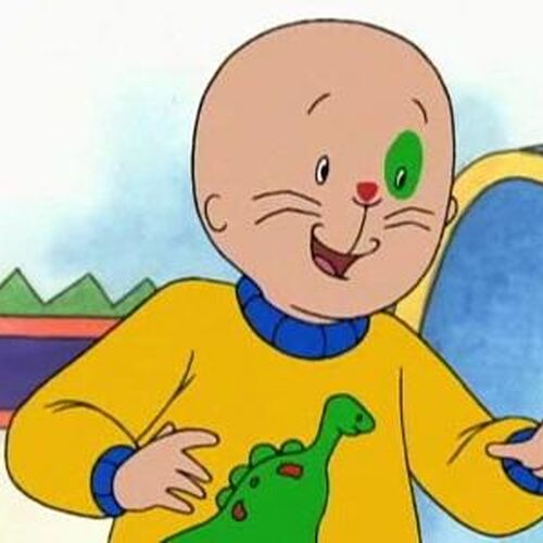 Caillou Personalized Cupcake Toppers