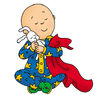 Caillou going to sleep