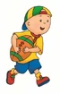 Caillou playing football
