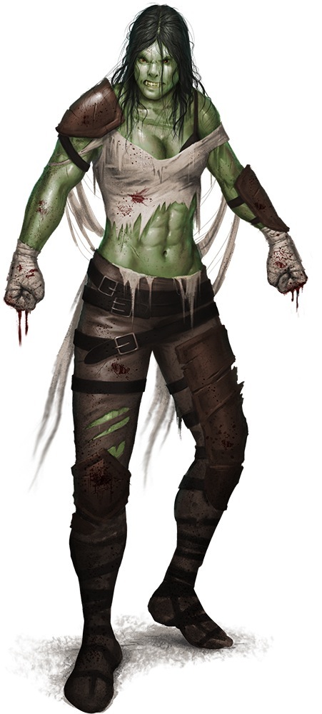 half orc female pathfinder