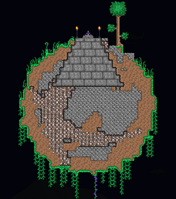 Enchanted ore planetoid