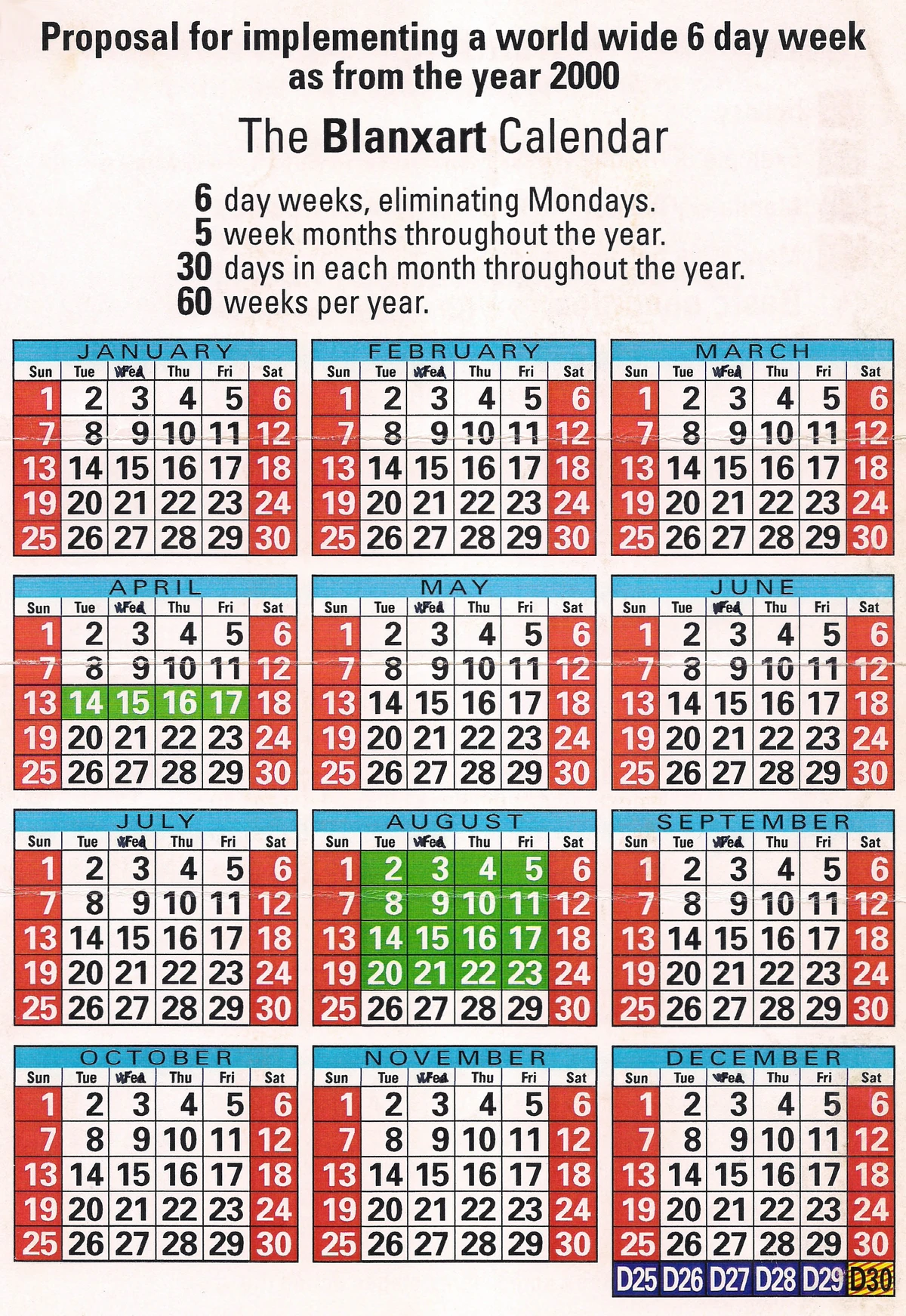 Blanxart Calendar | Calendar Wiki | Fandom