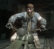 Reznov on a motorbike.