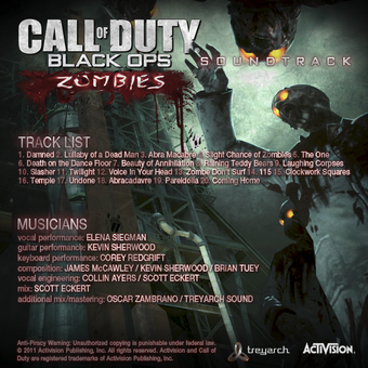 Call Of Duty Black Ops Zombies Soundtrack Call Of Duty Wiki Fandom