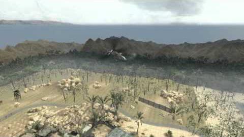 An AH-1W's evasive maneuverings and destruction in Call of Duty: Black Ops.