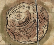 A drawing of the Summoning Key found in Shadows of Evil's scrap paper.