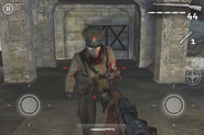 A zombified Dr. Richtofen attacking the player.