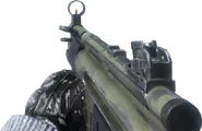 An MP5K with Olive Camouflage.