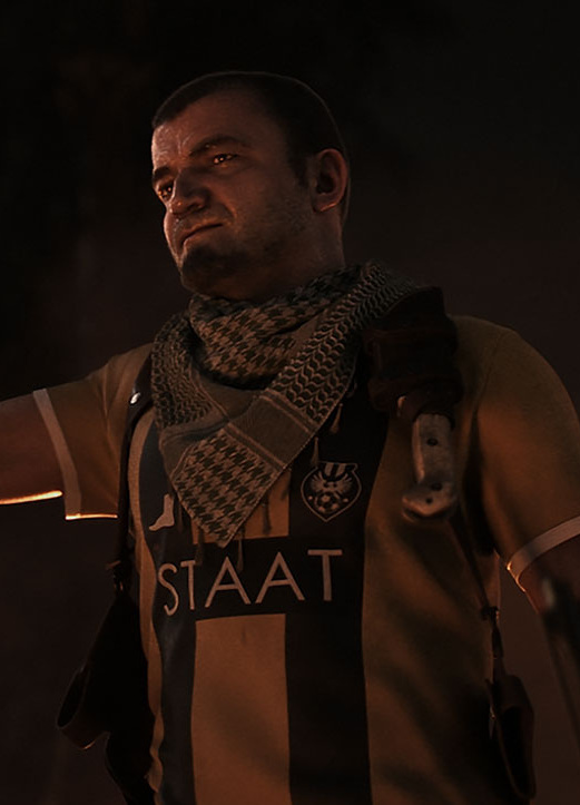 In Modern Warfare (2019) The first hint that we get of Hadir being the one  who stole the gas is his Aug Rifle, which has the same taping modifications  on it as