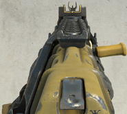 Aiming with the default sights of the KN-57.