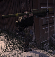 An SAS soldier using a Stinger in Call of Duty 4.