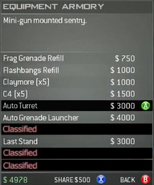 Survival Mode Screenshot Equipment Armory Auto Turret