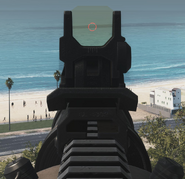 Aiming down the integrated reflex sight